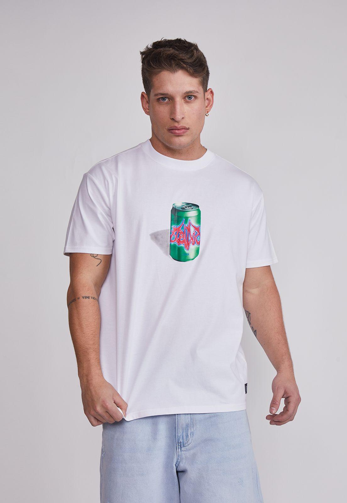 Polera Hombre Lata Death Blanco Sioux-0