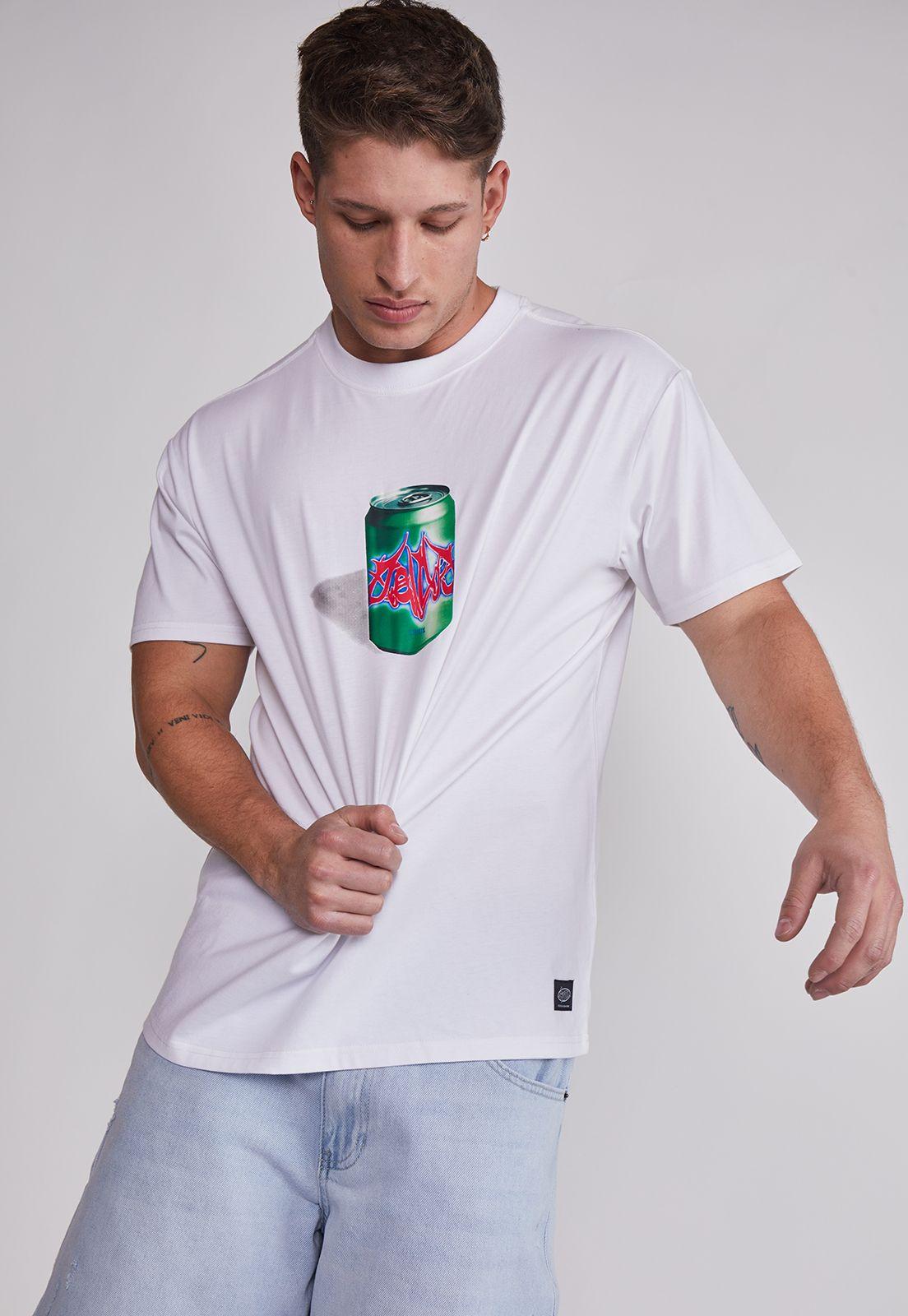 Polera Hombre Lata Death Blanco Sioux-1