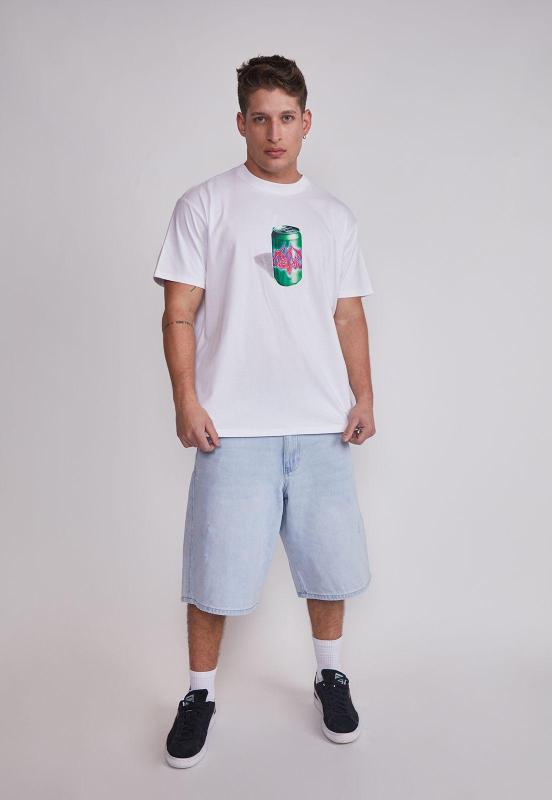 Polera Hombre Lata Death Blanco Sioux-4