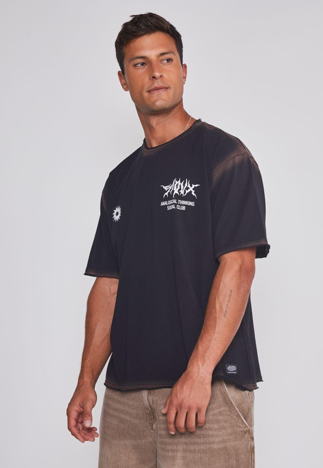 Polera Hombre Espalda Death Negro Sioux-0