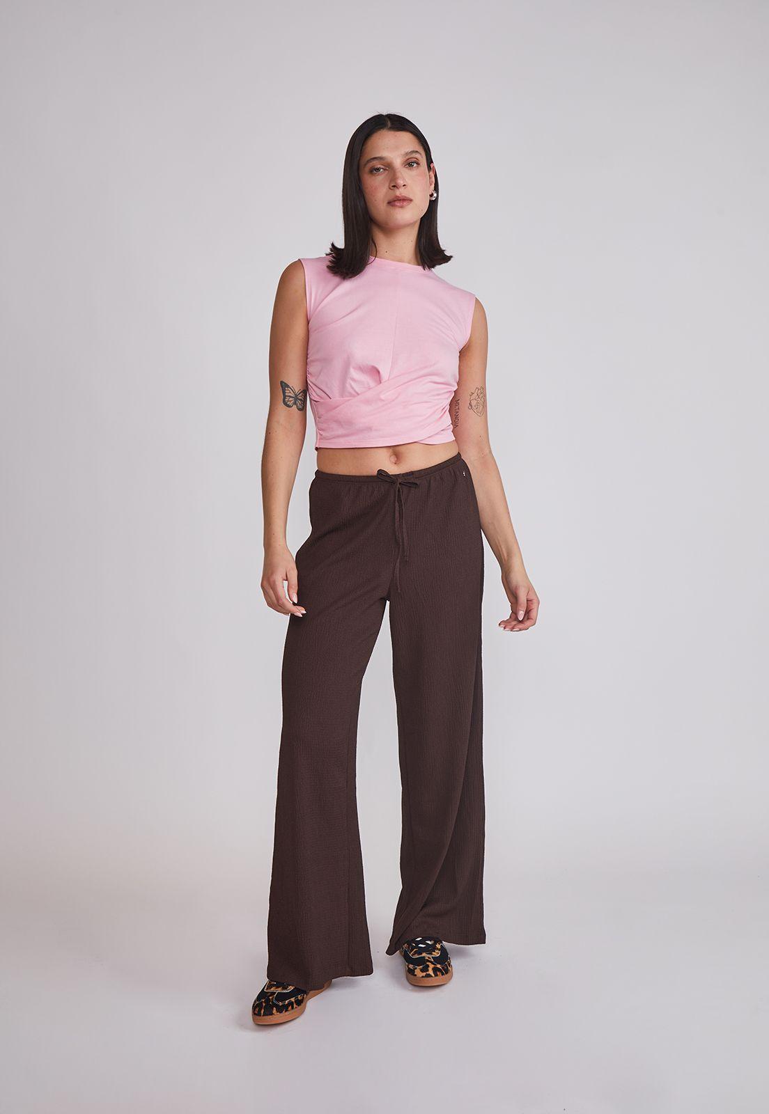 Peto Mujer Delantero Cruzado Rosado Sioux-3