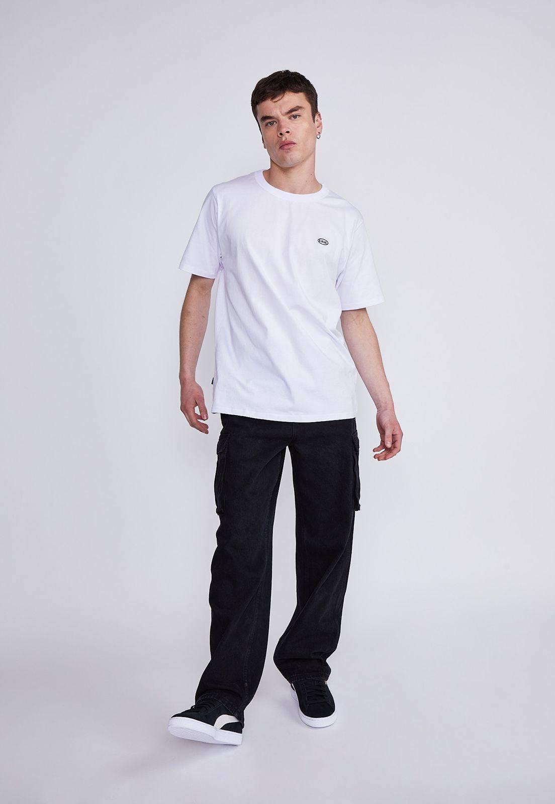 Jeans Hombre Negro Baggy Cargo 6 Bolsillos Sioux-4