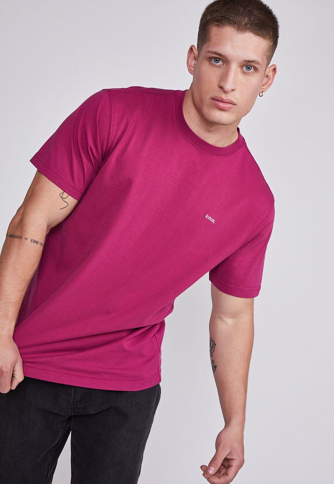 Polera Hombre Burdeo Basica Sioux-2