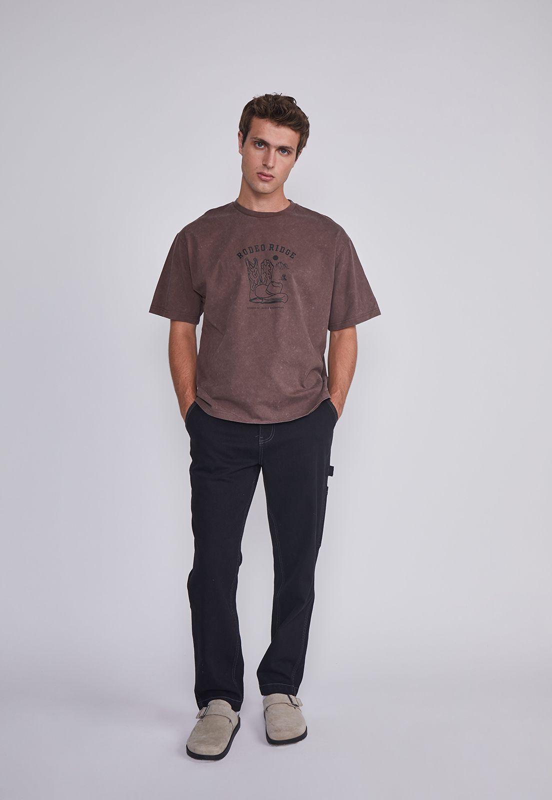 Polera Hombre Vaquera Cafe Sioux-4
