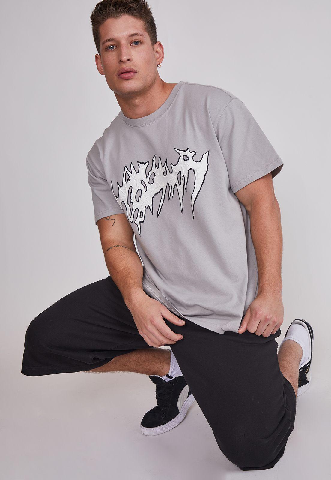 Bermuda Hombre Franela Skater Negro Sioux-1