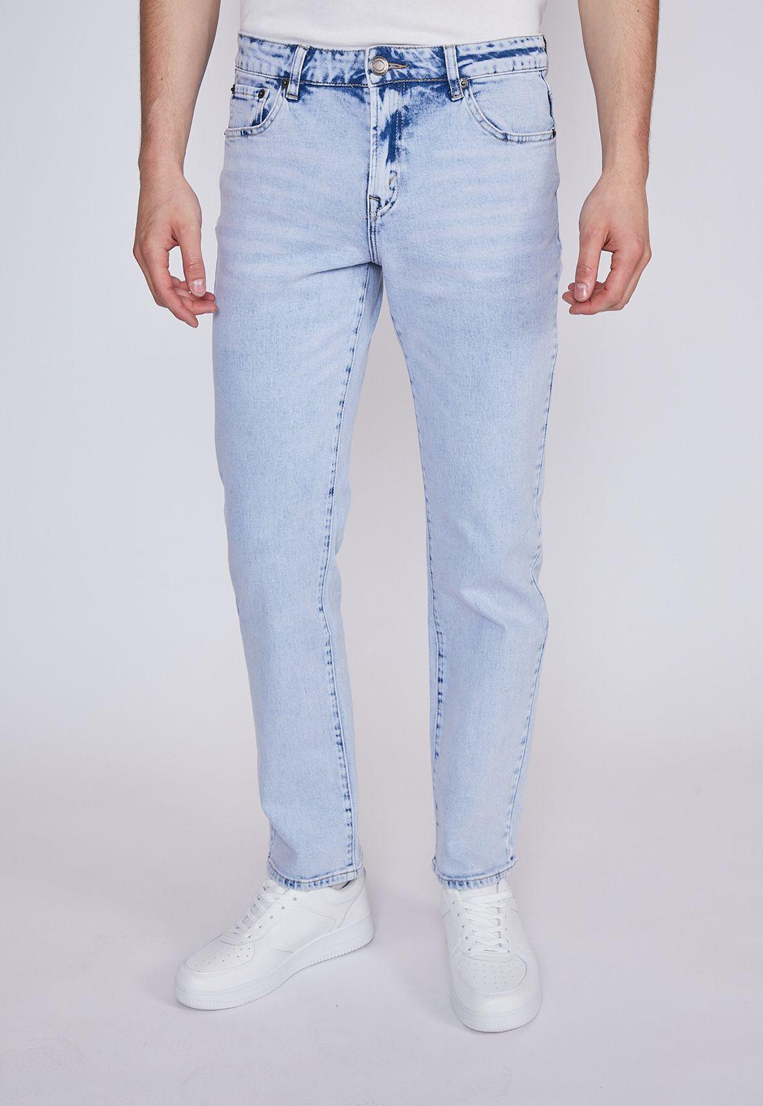 Jeans Hombre Slim Pata Ancha Celeste Sioux-0
