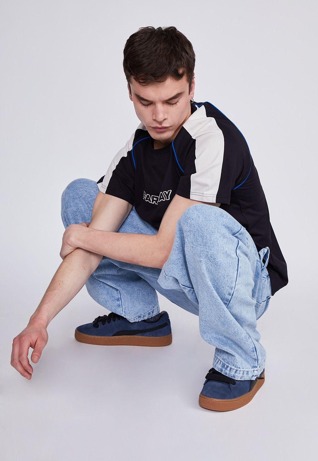 Jeans Hombre Azul Baggy Ajuste Basta Sioux-4