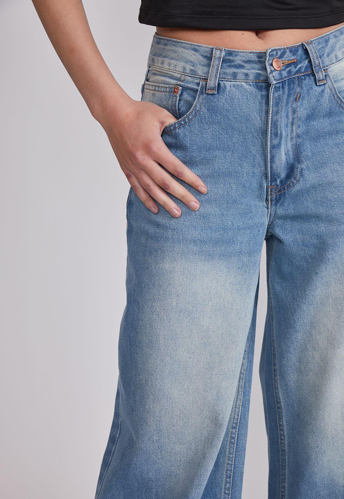 Jeans Mujer Wide Leg Extra Celeste Sioux-1