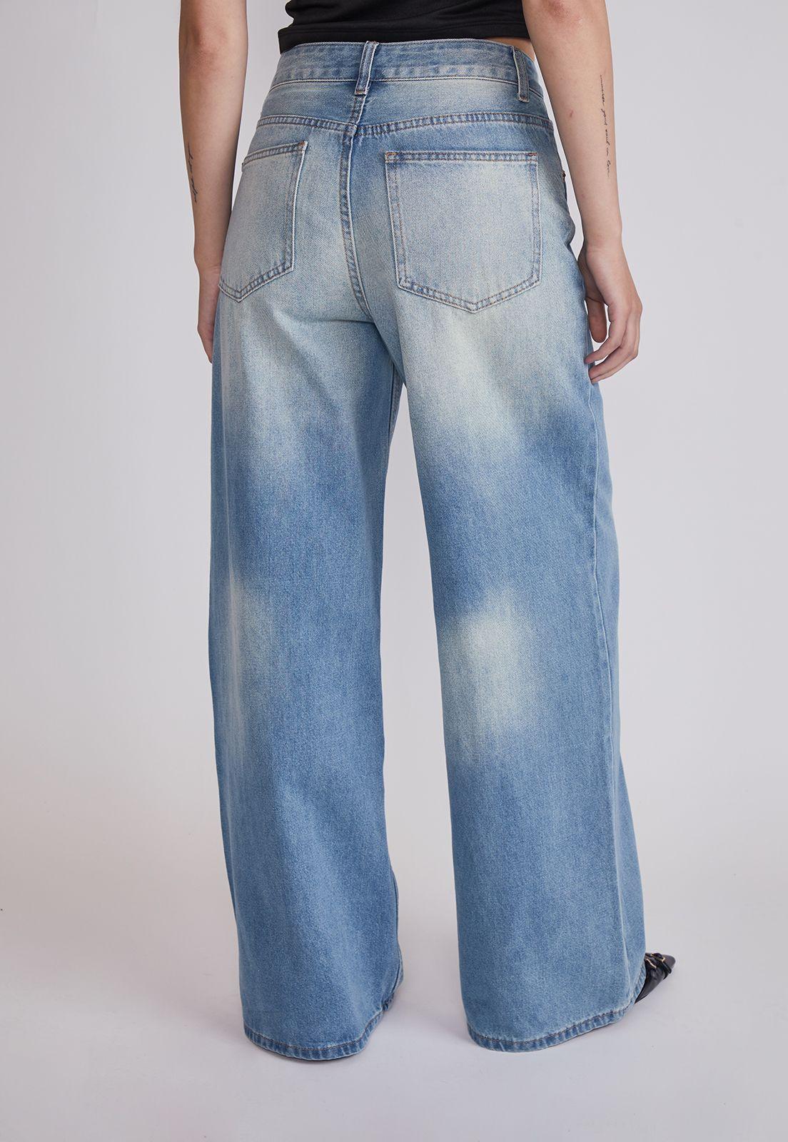 Jeans Mujer Wide Leg Extra Celeste Sioux-2