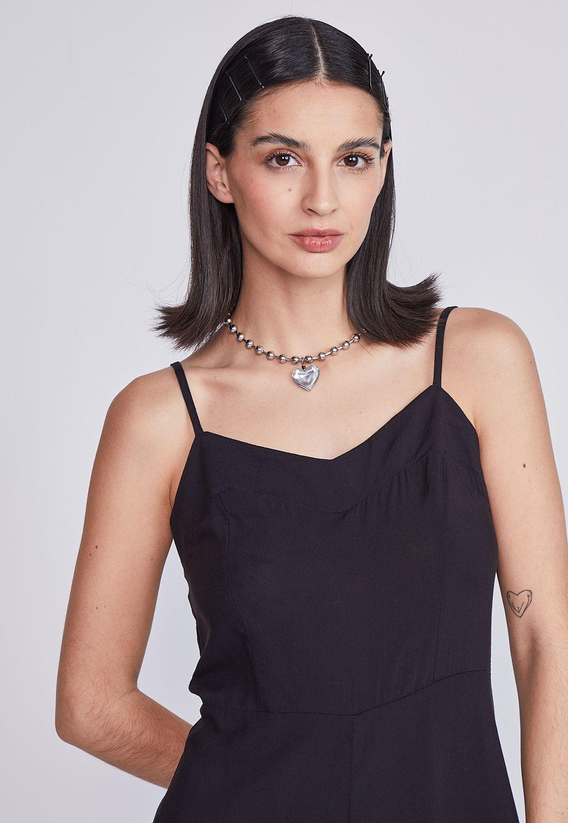 Enterito Mujer Corto Negro Sioux-1