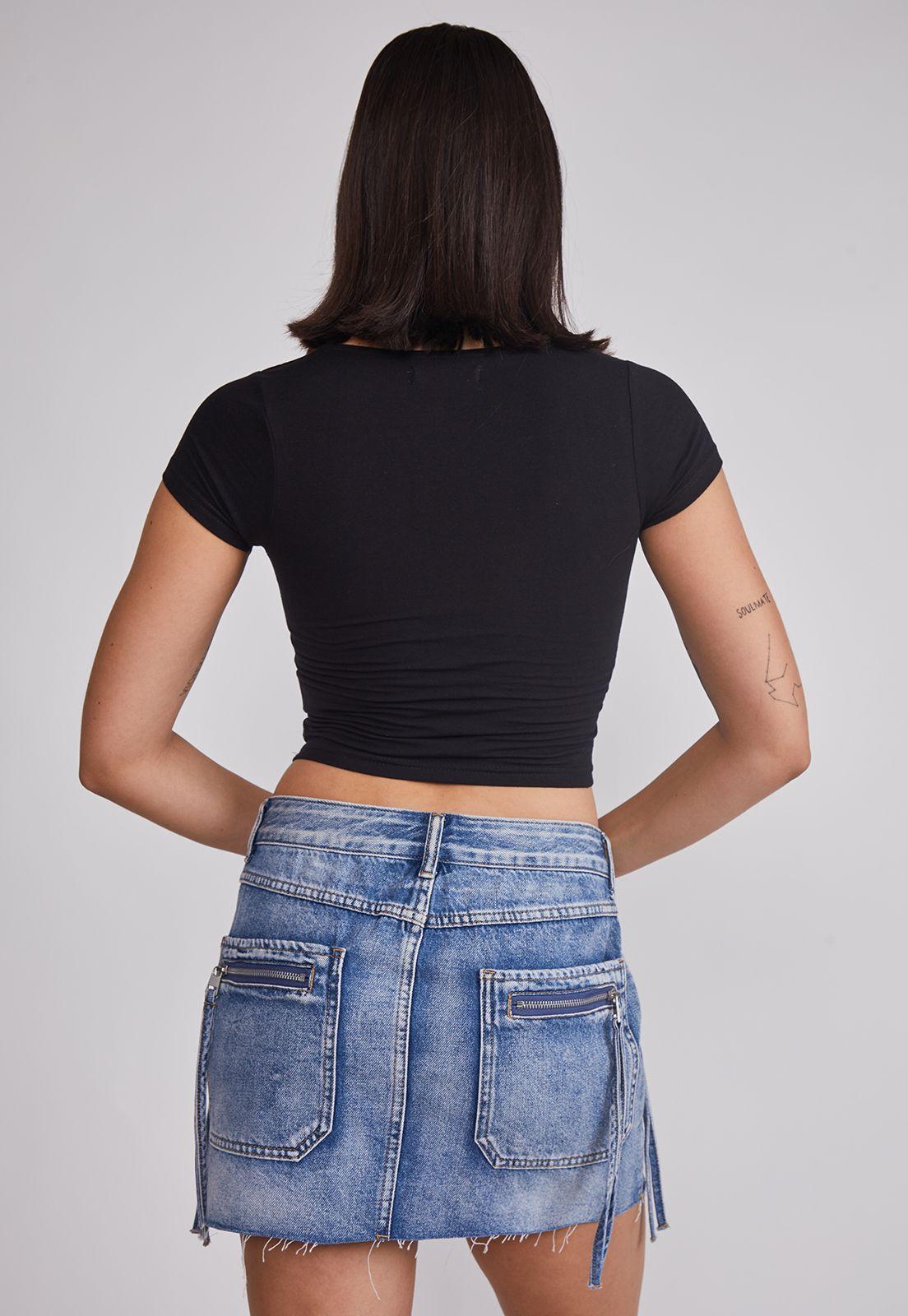 Polera Mujer Cuadrado Negro Sioux-3