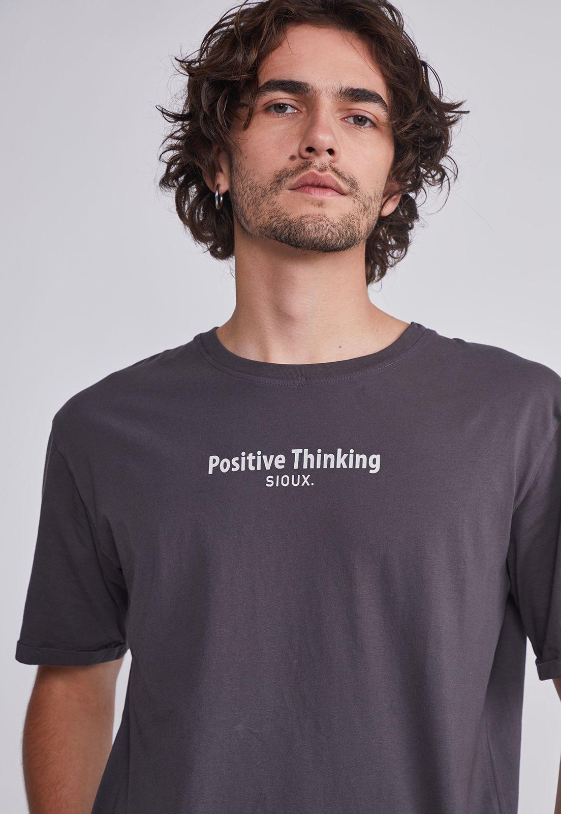 Polera Hombre Acero Letras Positive Sioux-2