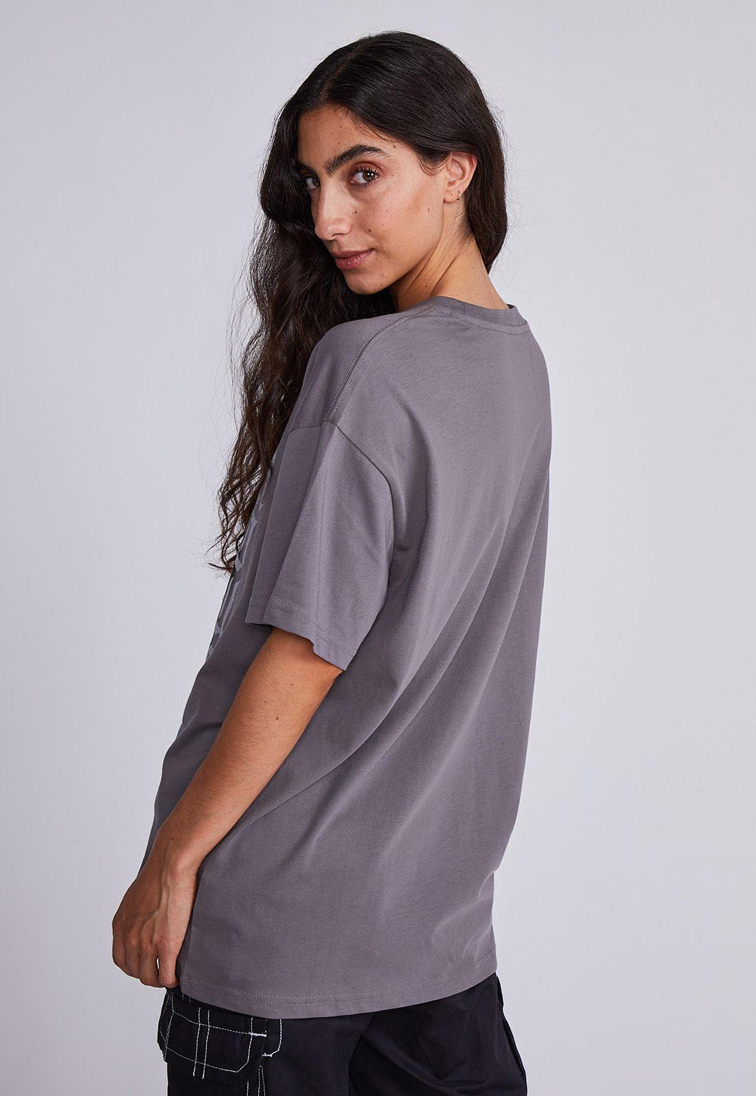 Polera Mujer Gris Oversize Dragon Sioux-2