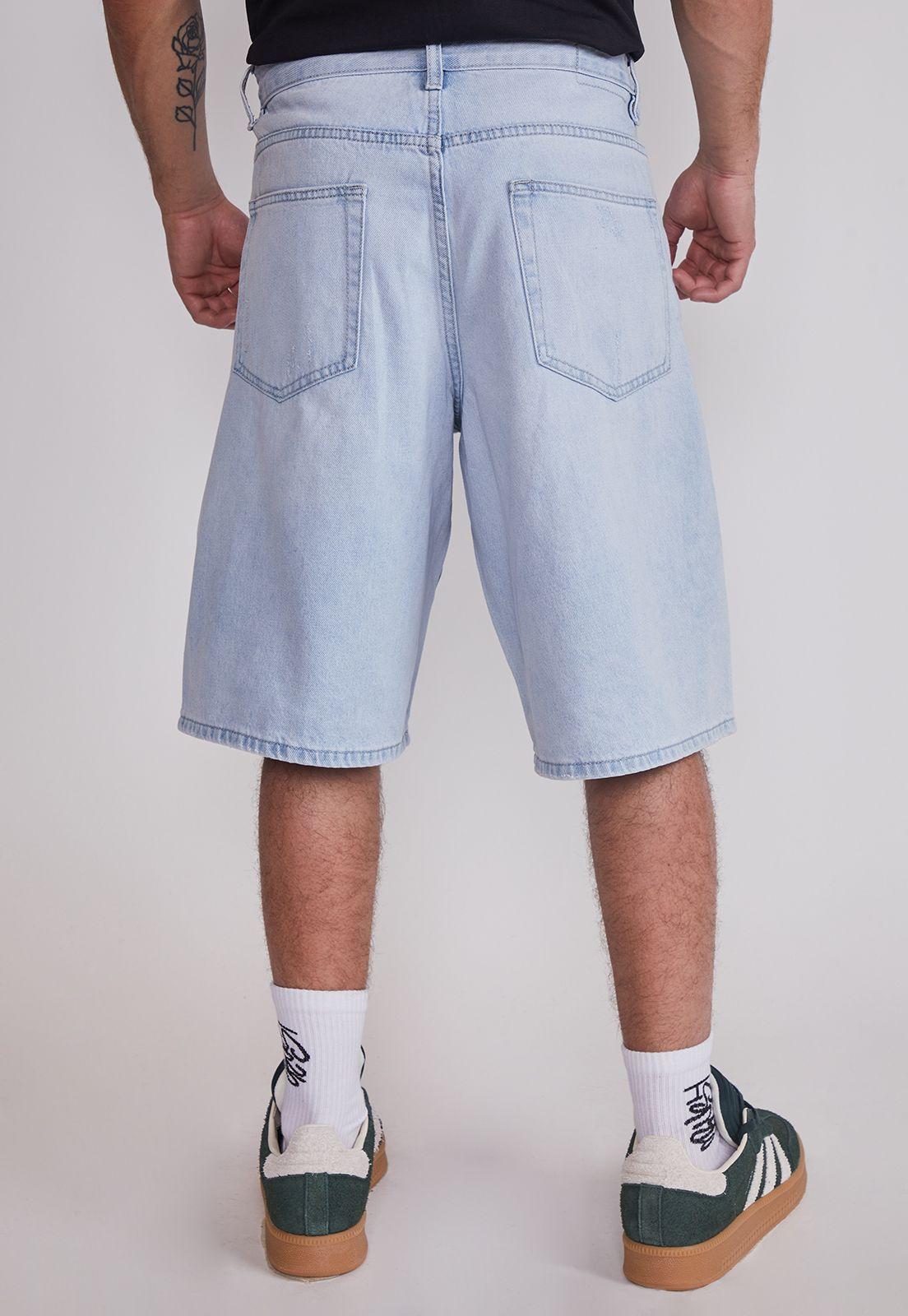 Bermuda Hombre Baggy Light Celeste Sioux-3