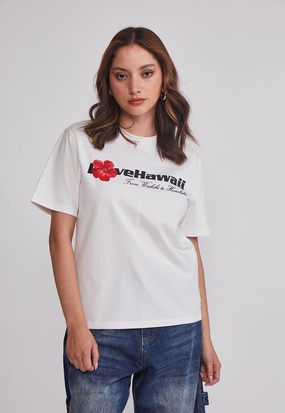 Polera Mujer Oversize Est Trend Blanco Sioux-0