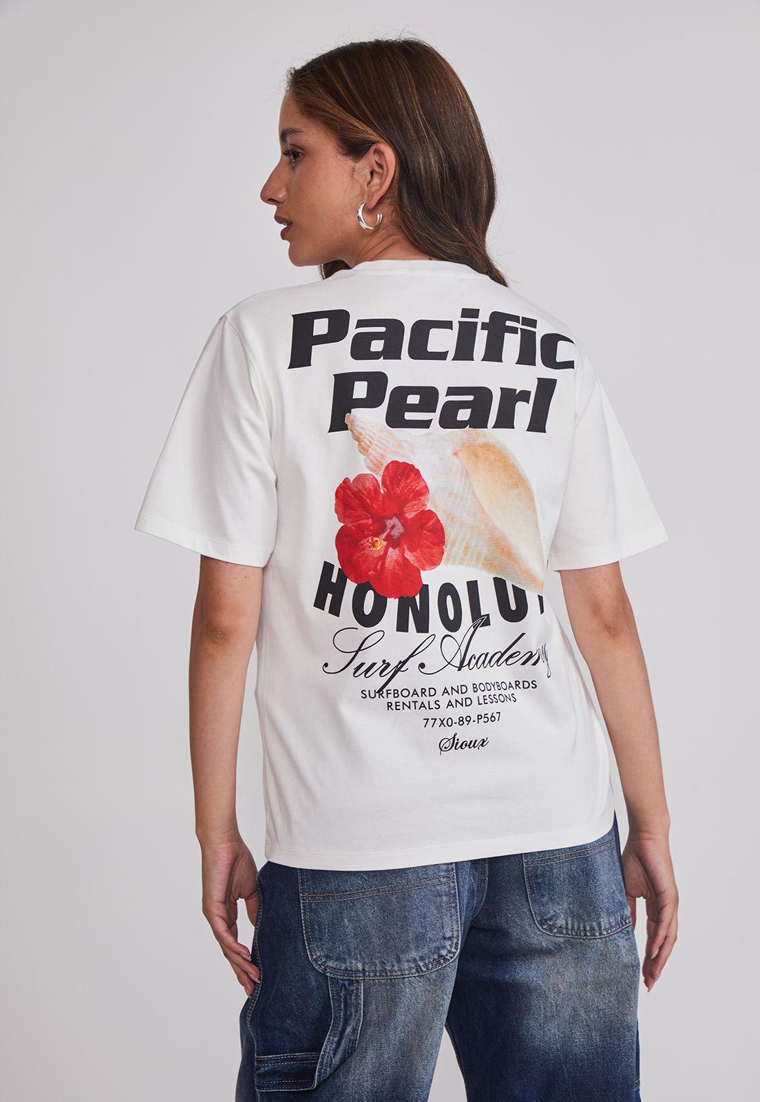 Polera Mujer Oversize Est Trend Blanco Sioux-2