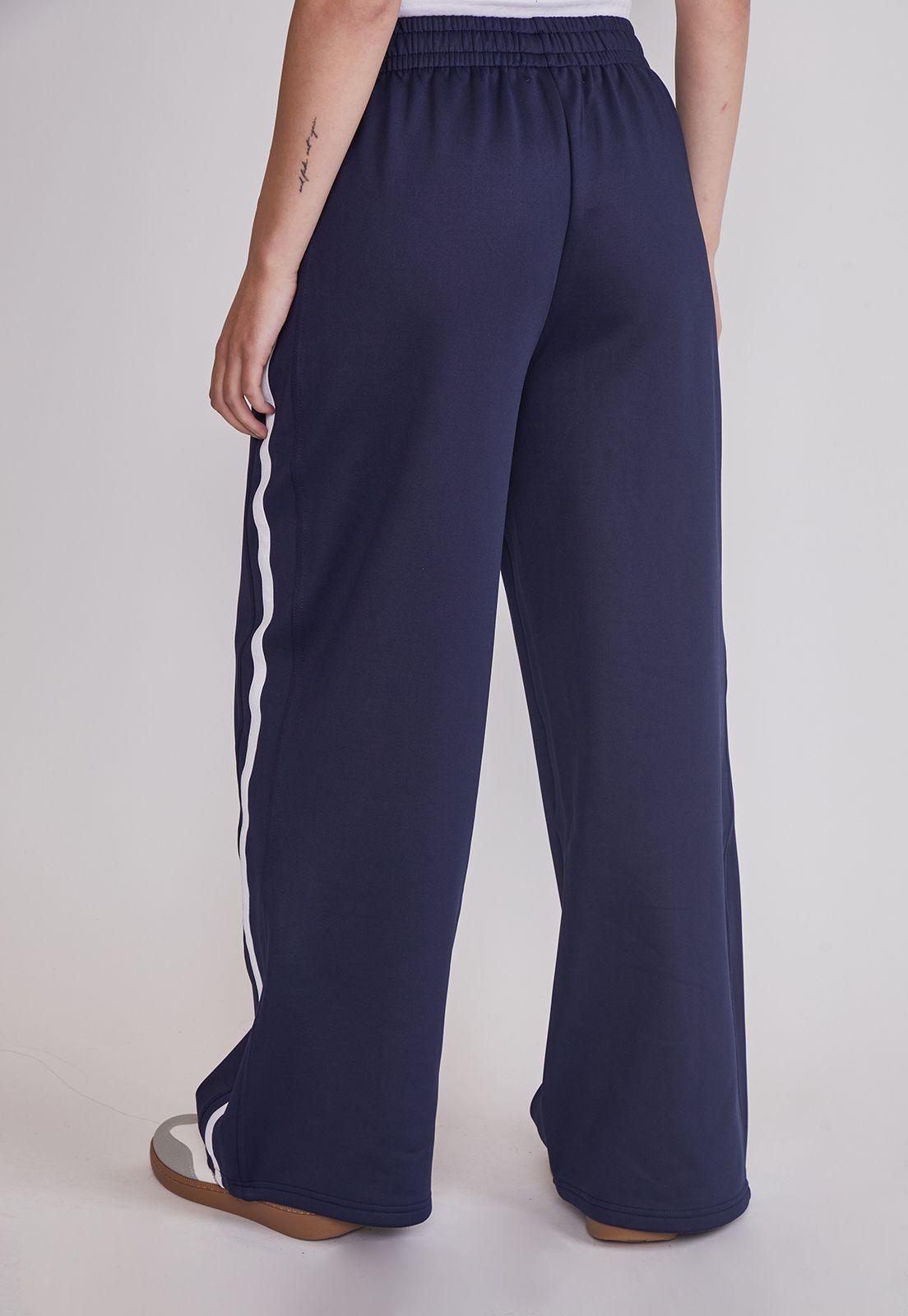 Pantalón Mujer Bandas Laterales Azul Sioux-2