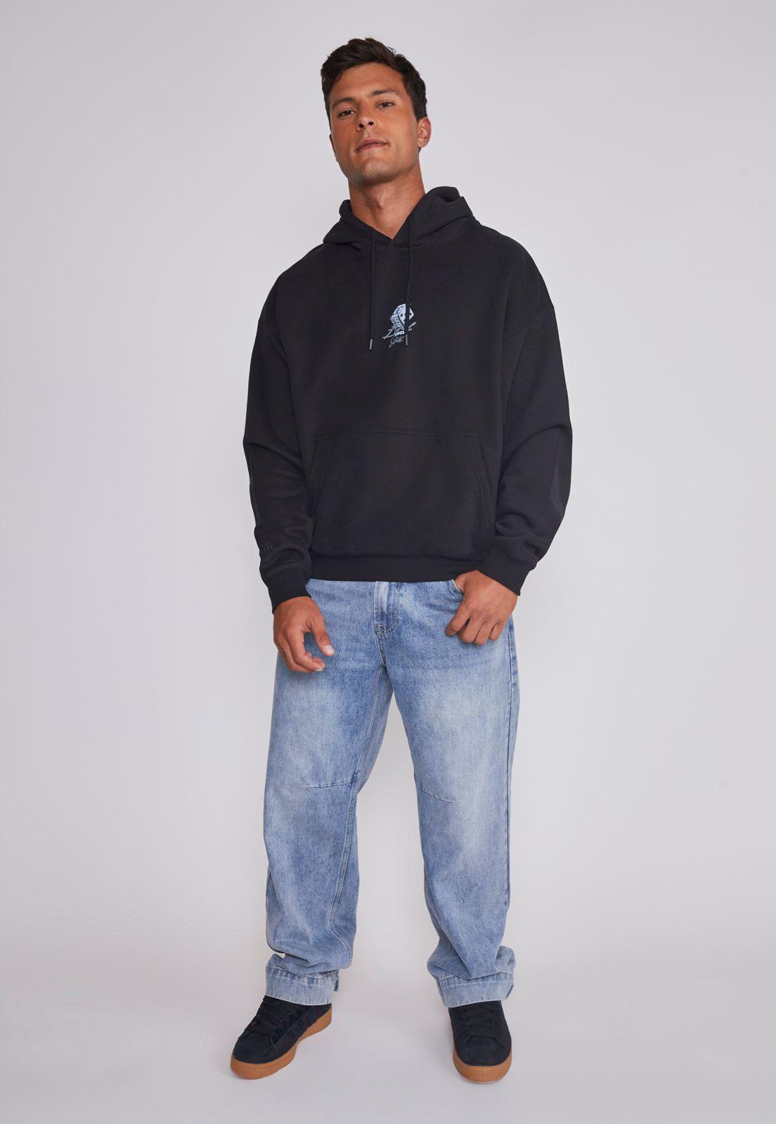 Polerón Hombre Dados Negro Sioux-2