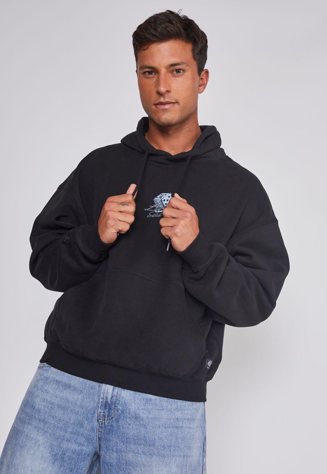 Polerón Hombre Dados Negro Sioux-4