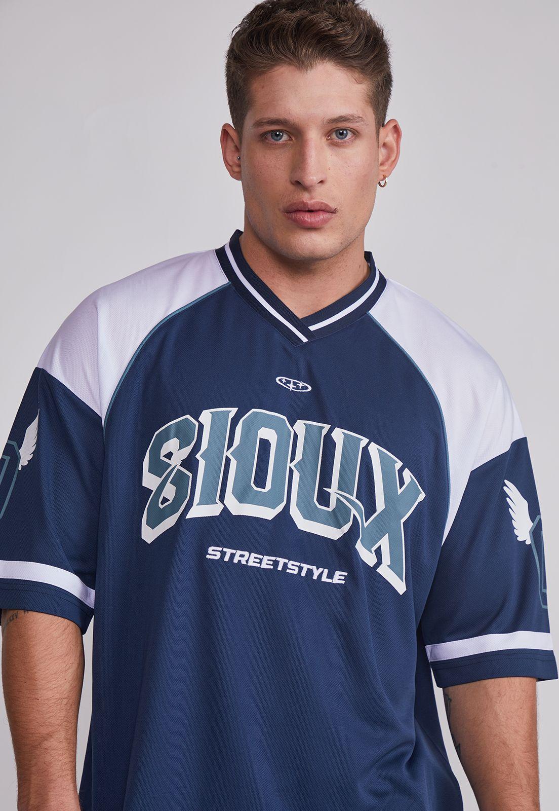 Polera Hombre Oversize Azul Sioux-2