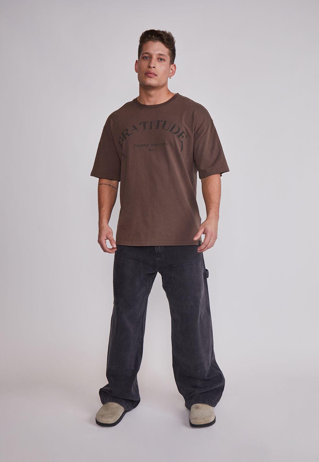 Polera Hombre Lavada Wals Café Sioux-4