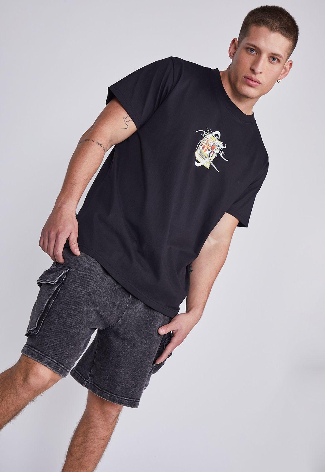 Bermuda Hombre Gris Cargo Sioux-3