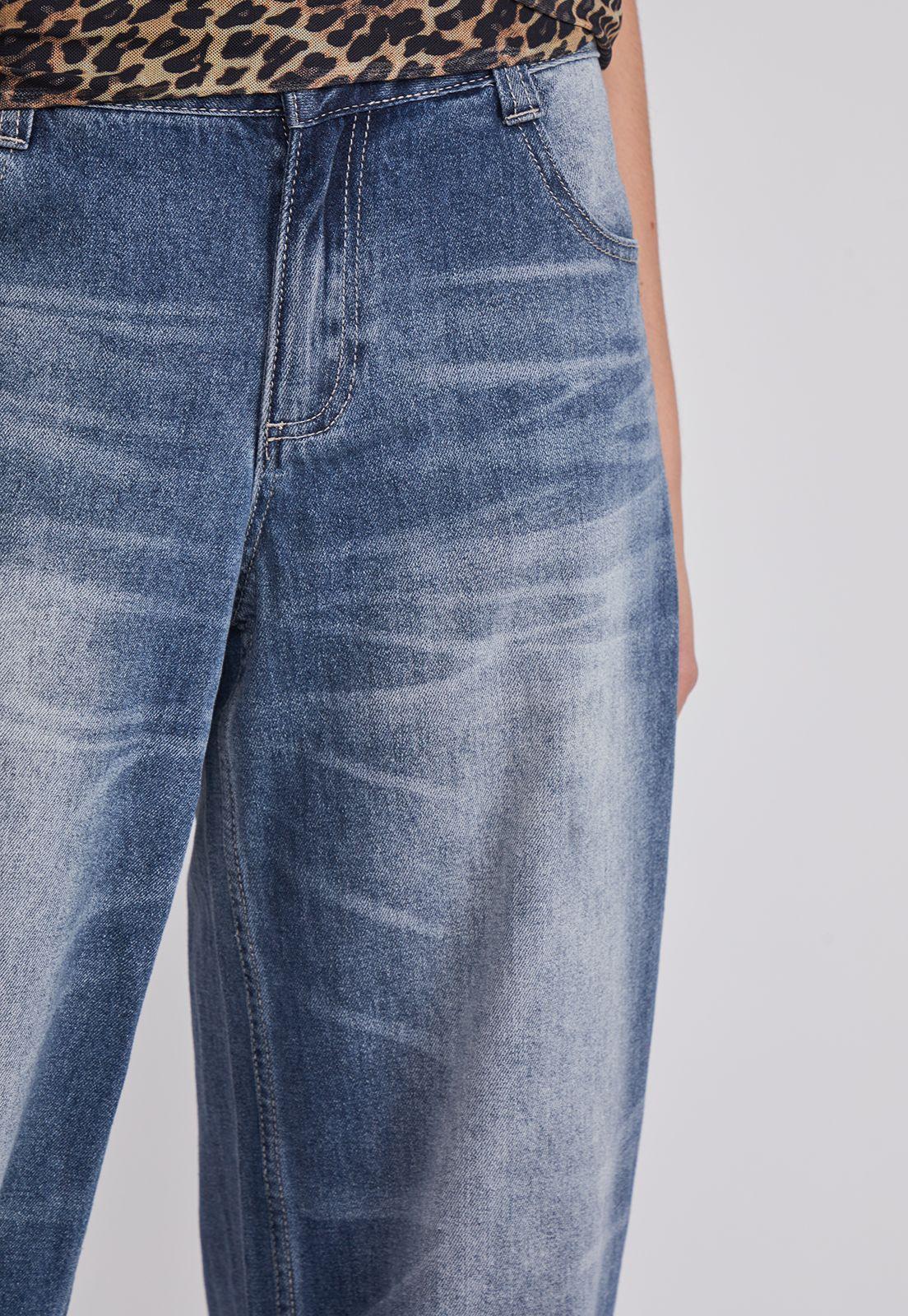 Jeans Mujer Baggy Proceso Azul Sioux-2