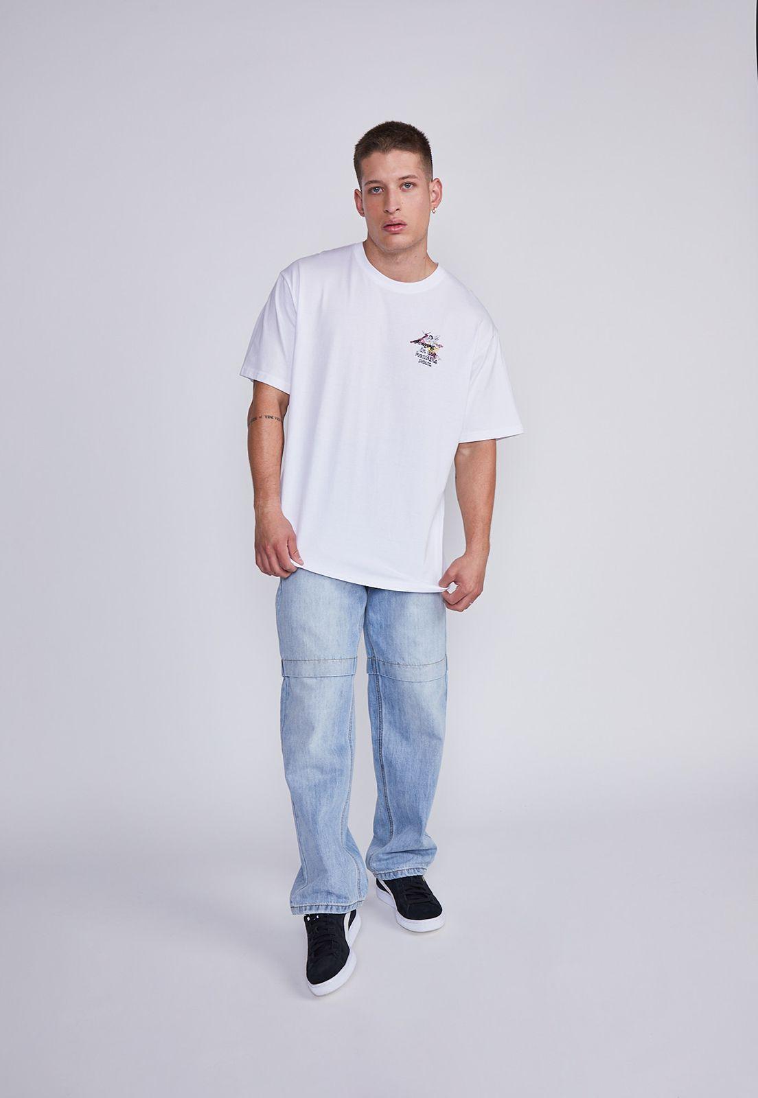Jeans Hombre Celeste Regular Fit Corte Rodilla Sioux-4