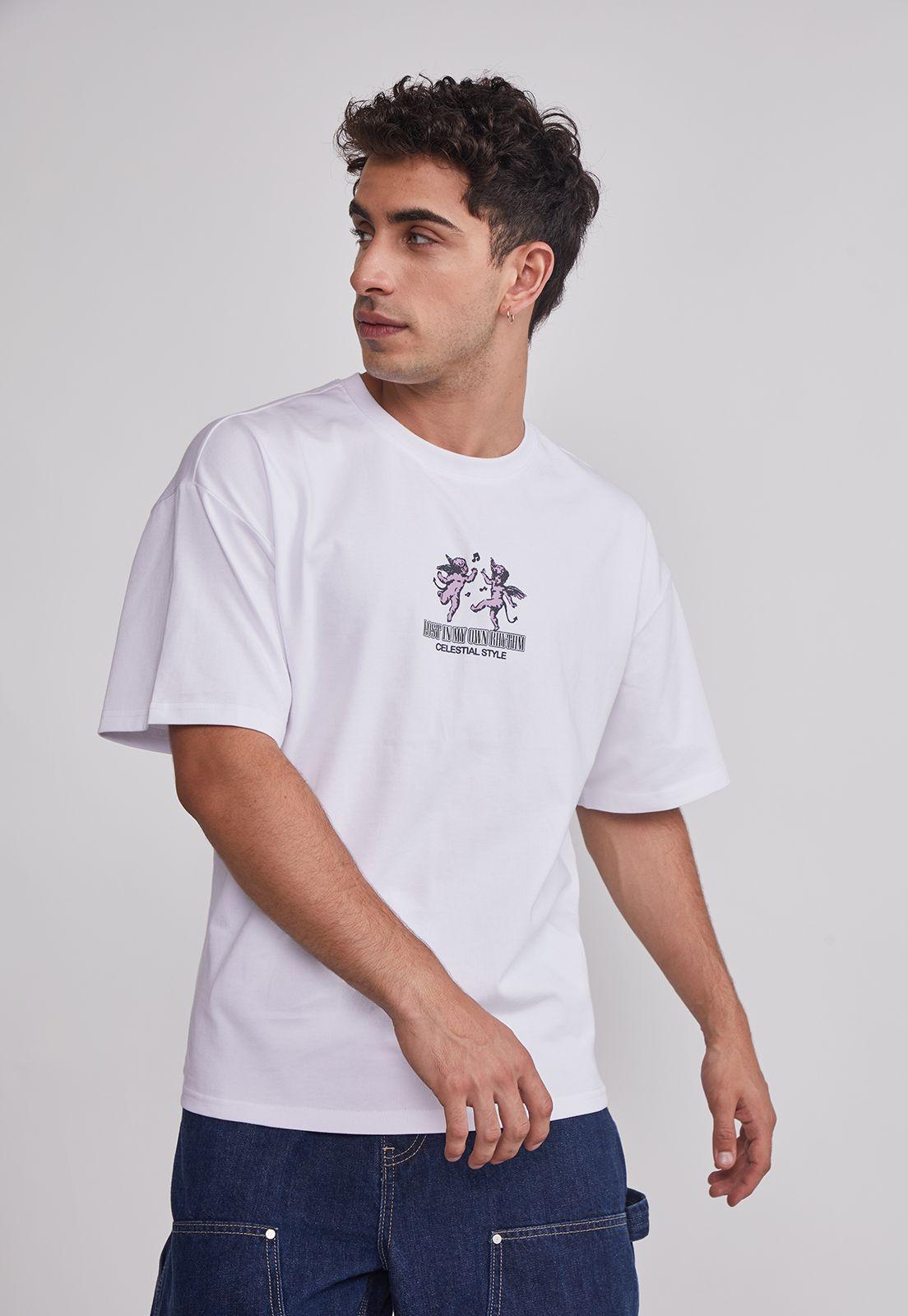 Polera Hombre Angeles Blanco Sioux-0