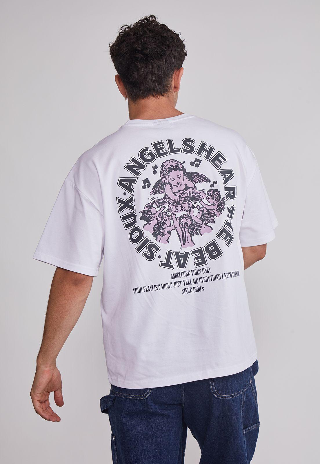 Polera Hombre Angeles Blanco Sioux-2