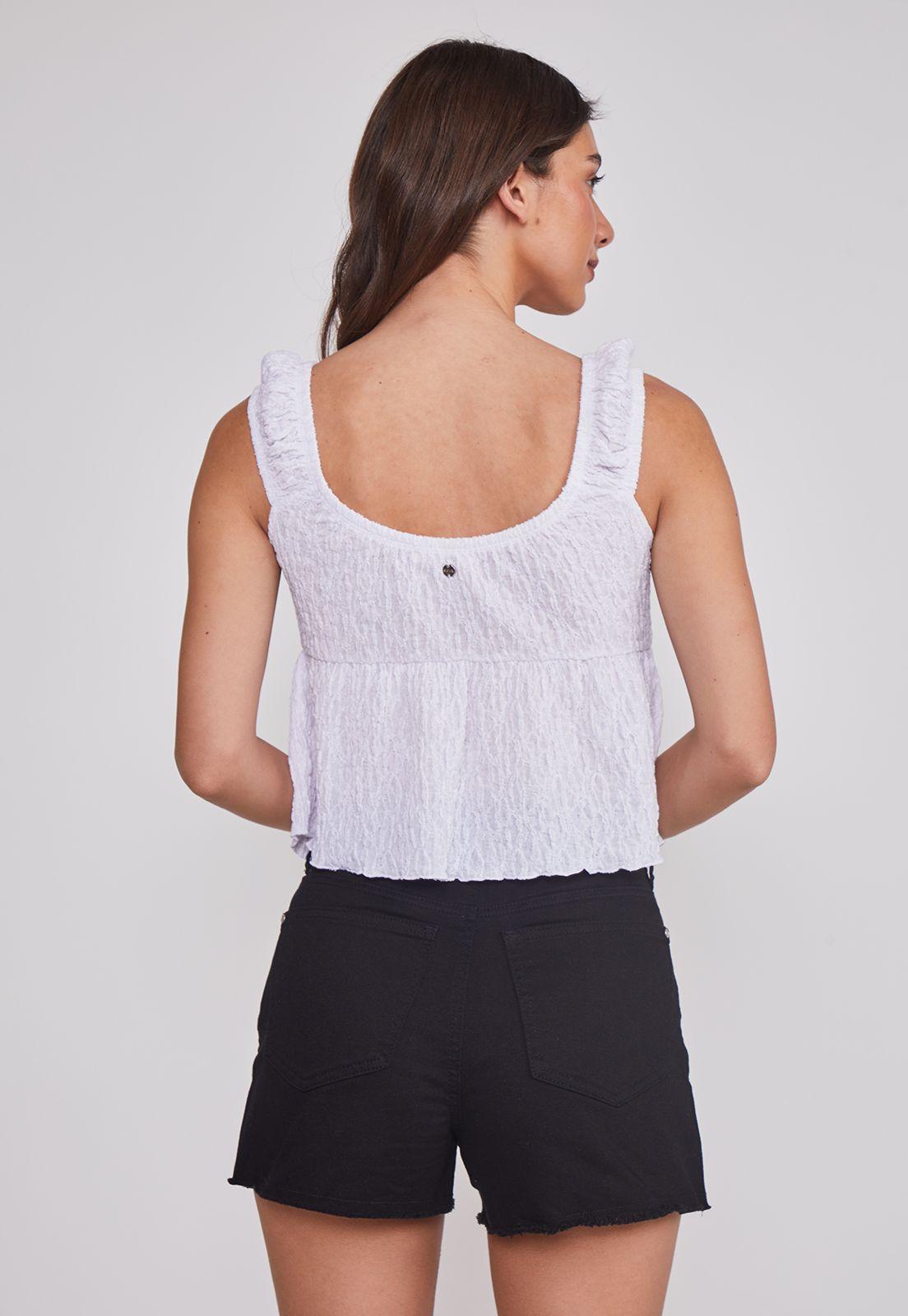 Peto Mujer Romantico Lazo Blanco Sioux-3