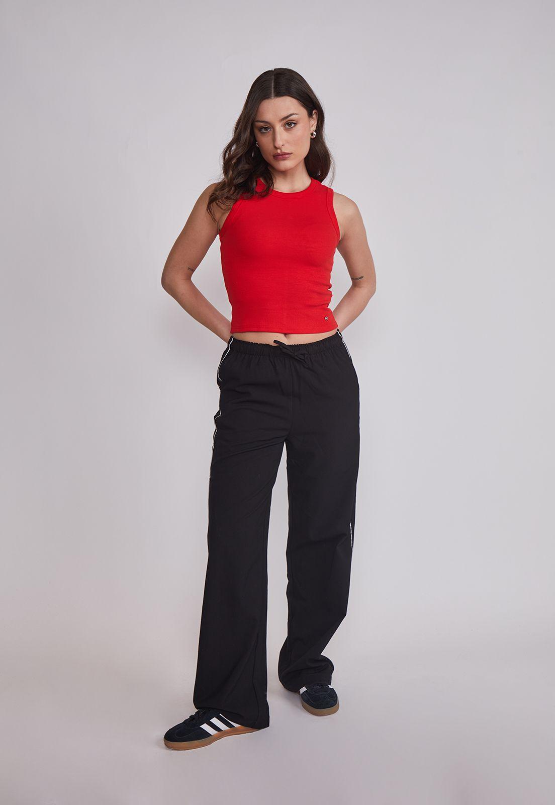 Peto Mujer Rib Ajustado Rojo Sioux-4