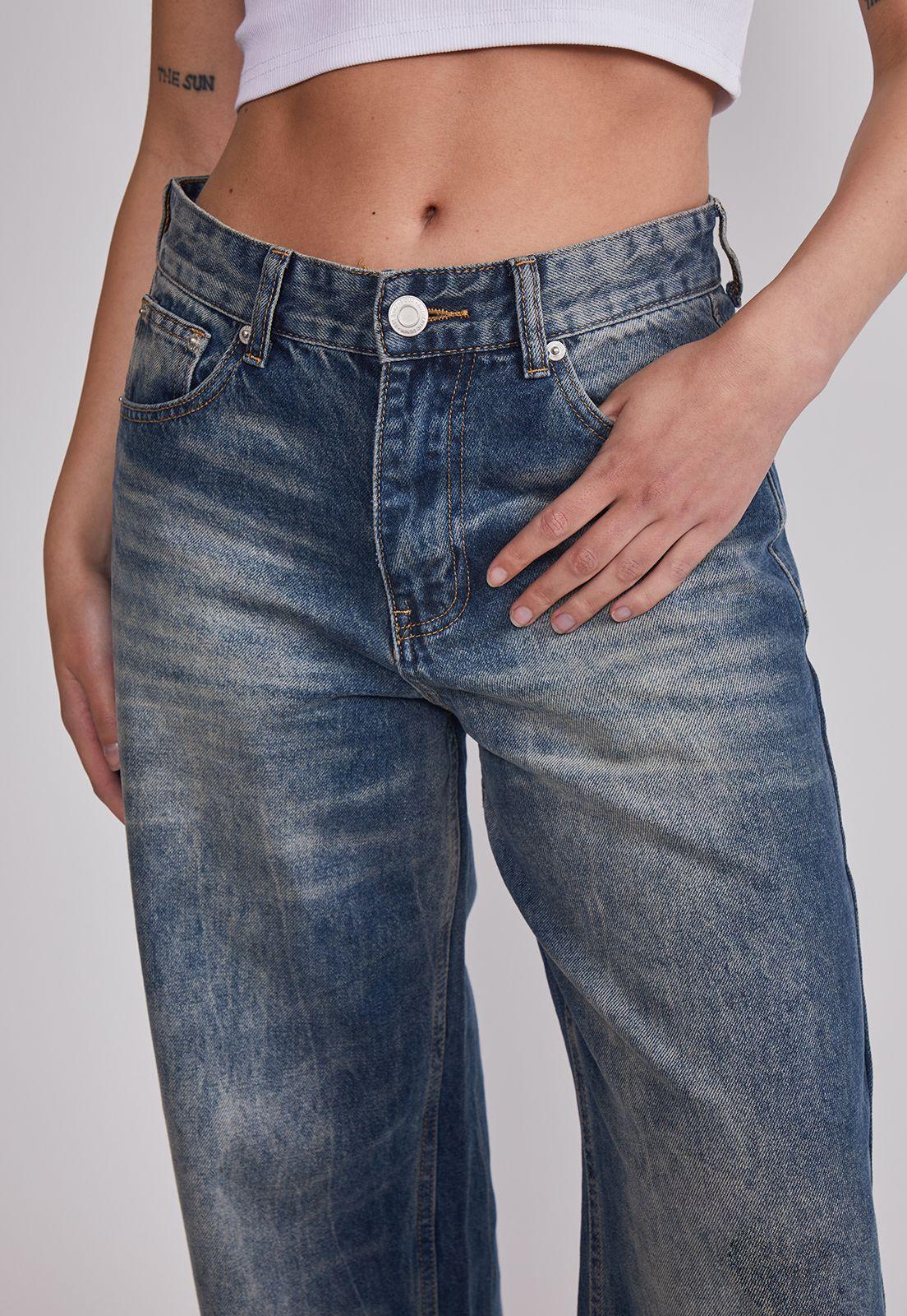 Jeans Mujer Extra Wide Leg Lavado Azul Sioux-2