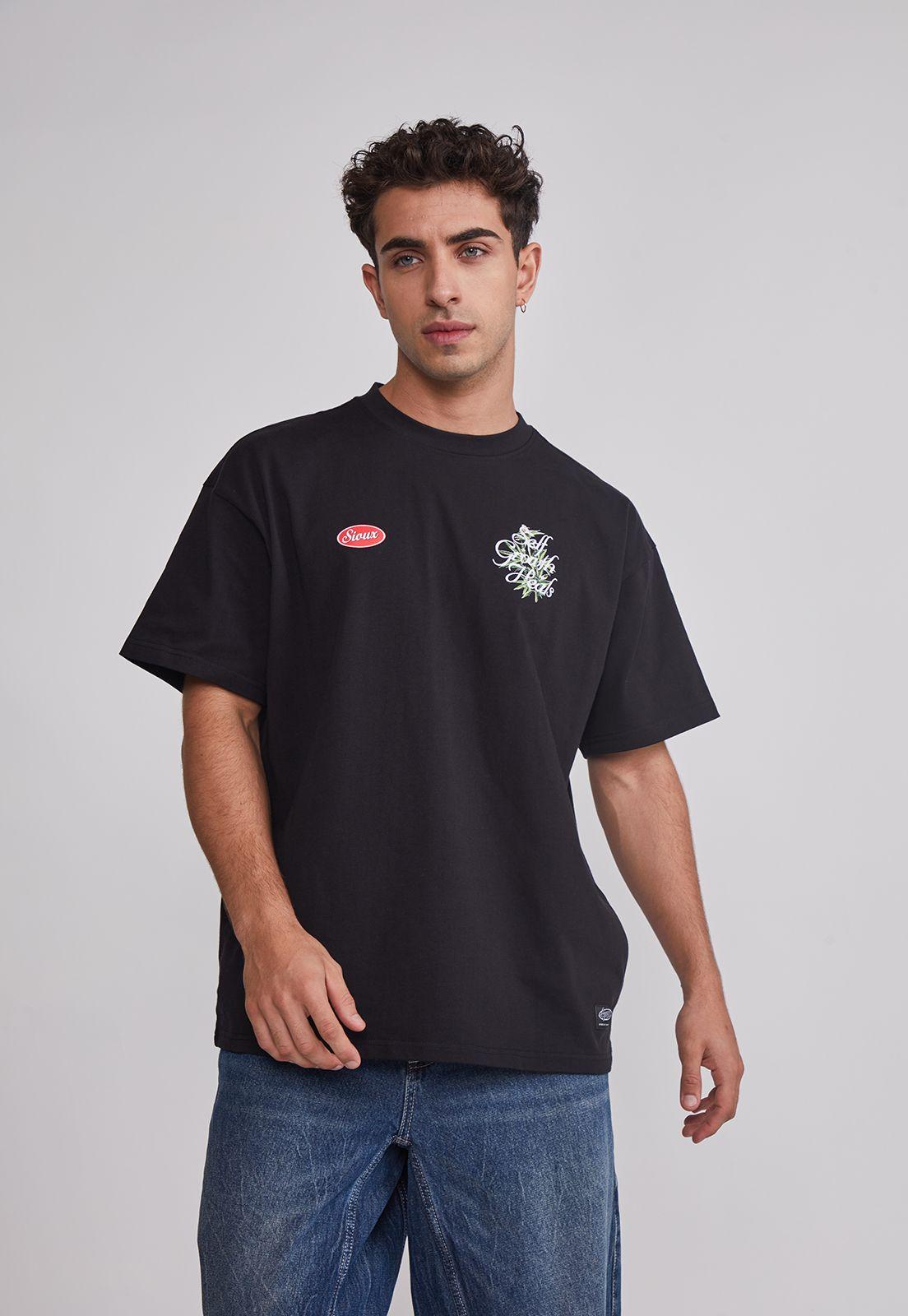 Polera Hombre 420 Negro Sioux-0