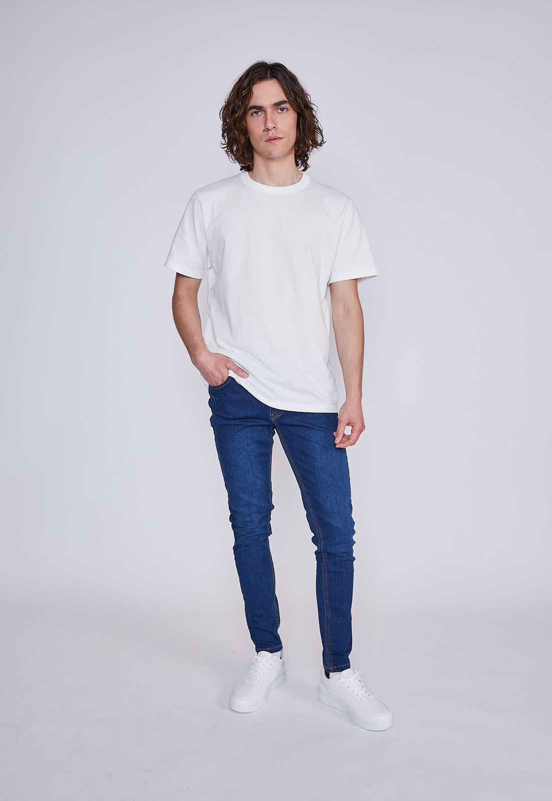 Jeans Hombre Slim Fit Basico Celeste Sioux-3