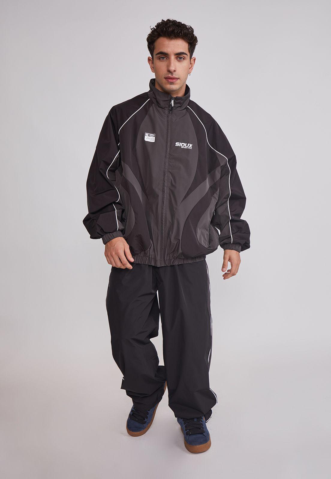 Cortaviento Hombre Técnico Sport Negro Sioux-1