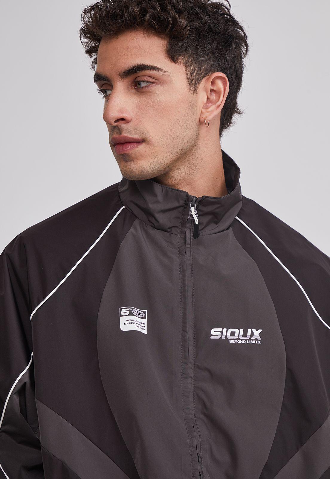 Cortaviento Hombre Técnico Sport Negro Sioux-2