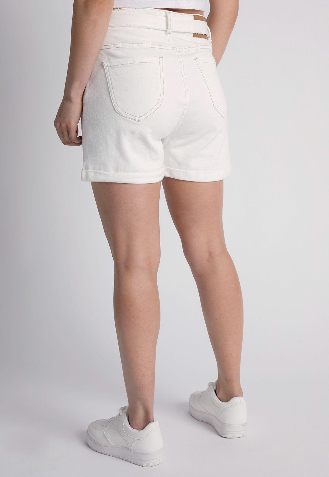 Short Mujer Mom Lazo Blanco Sioux-2