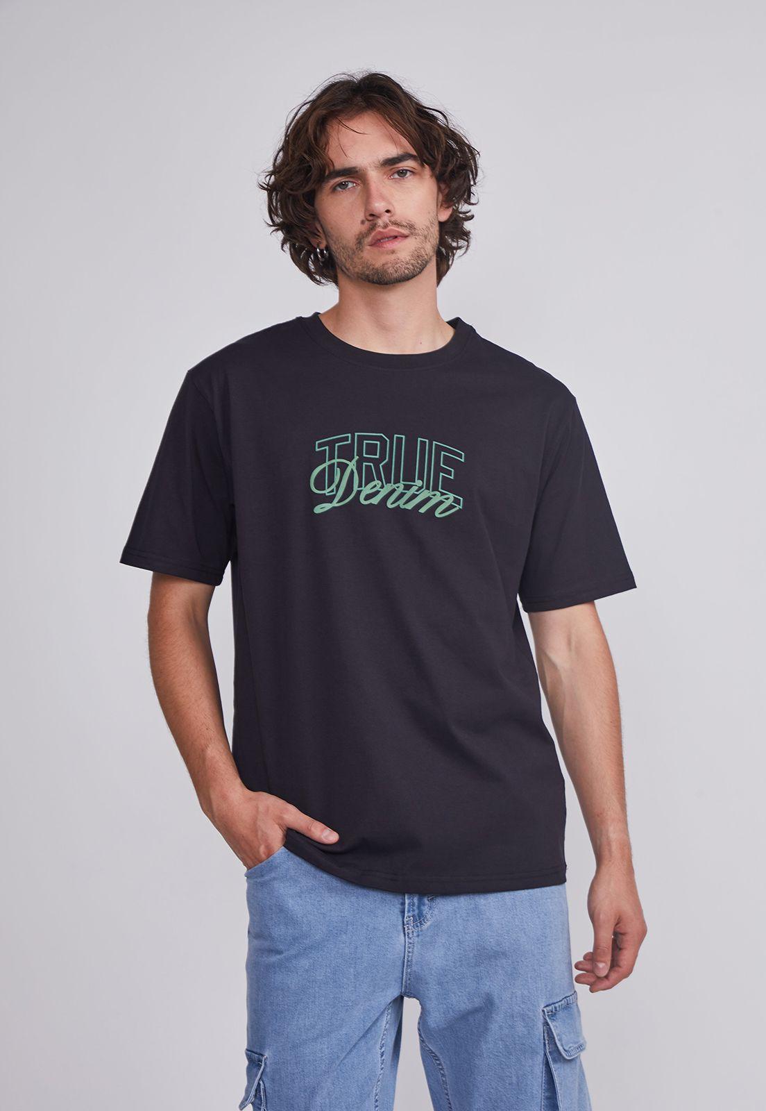 Polera Hombre Negro True Denim Sioux-0
