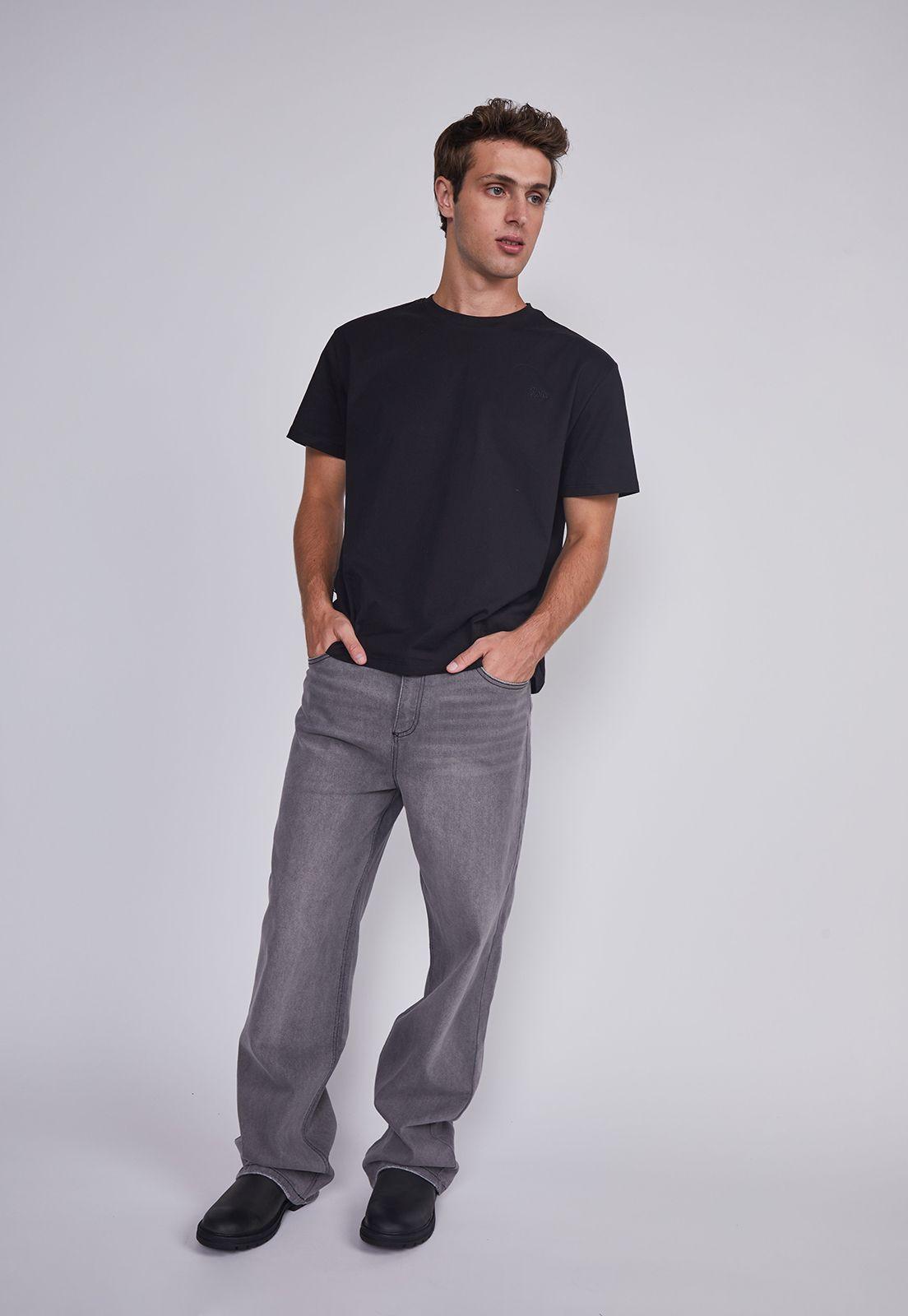 Jeans Hombre Wide Leg Gris Sioux-2
