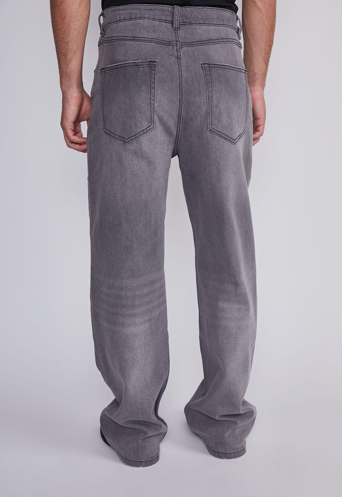 Jeans Hombre Wide Leg Gris Sioux-3