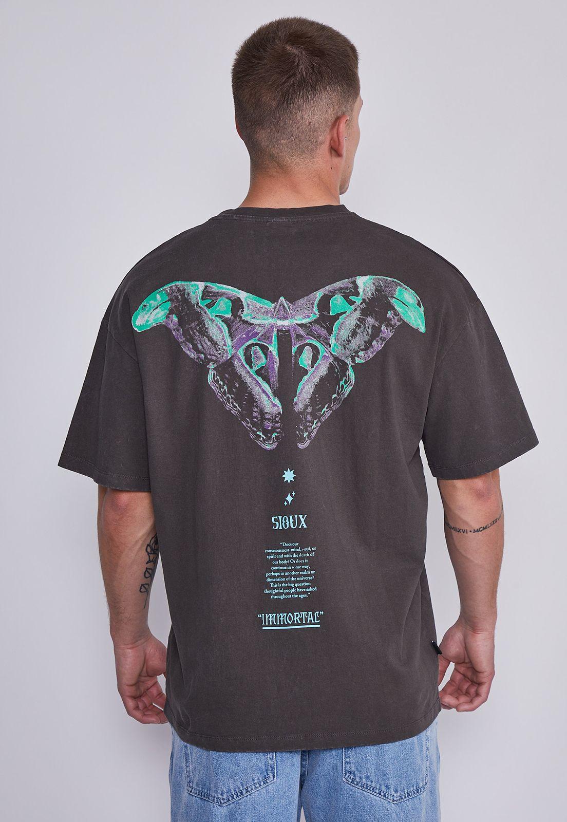 Polera Hombre Gris Mariposa Sioux-2