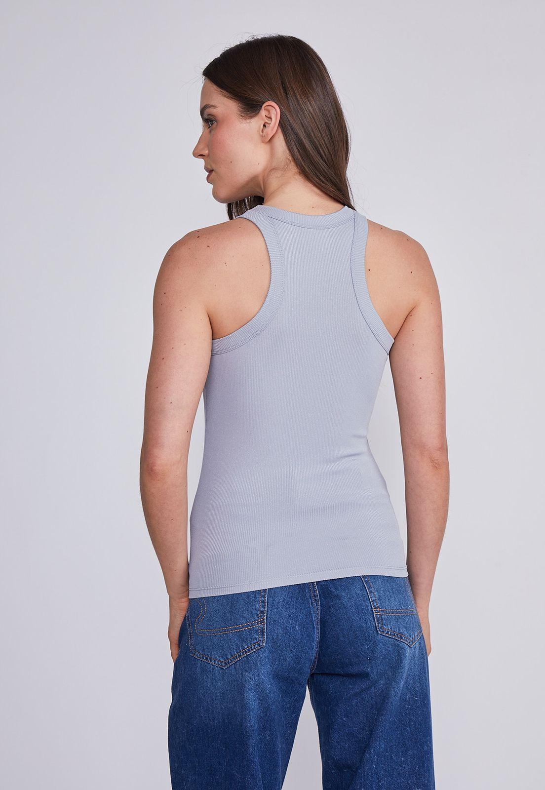 Polera Mujer Gris Brillante Sioux-1