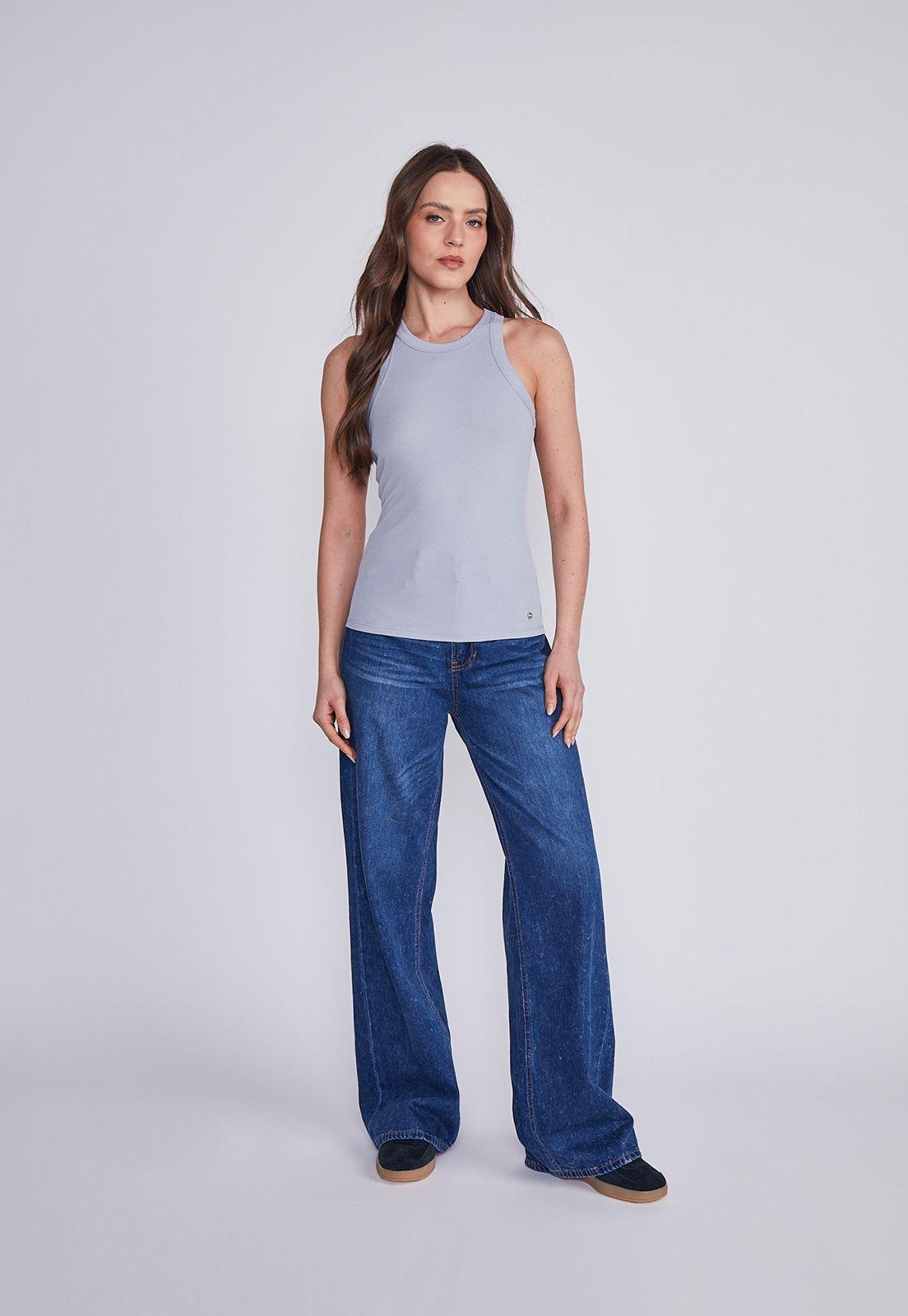Polera Mujer Gris Brillante Sioux-2