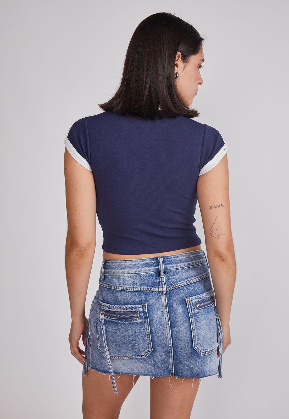 Polera Mujer Texas Azul Sioux-3
