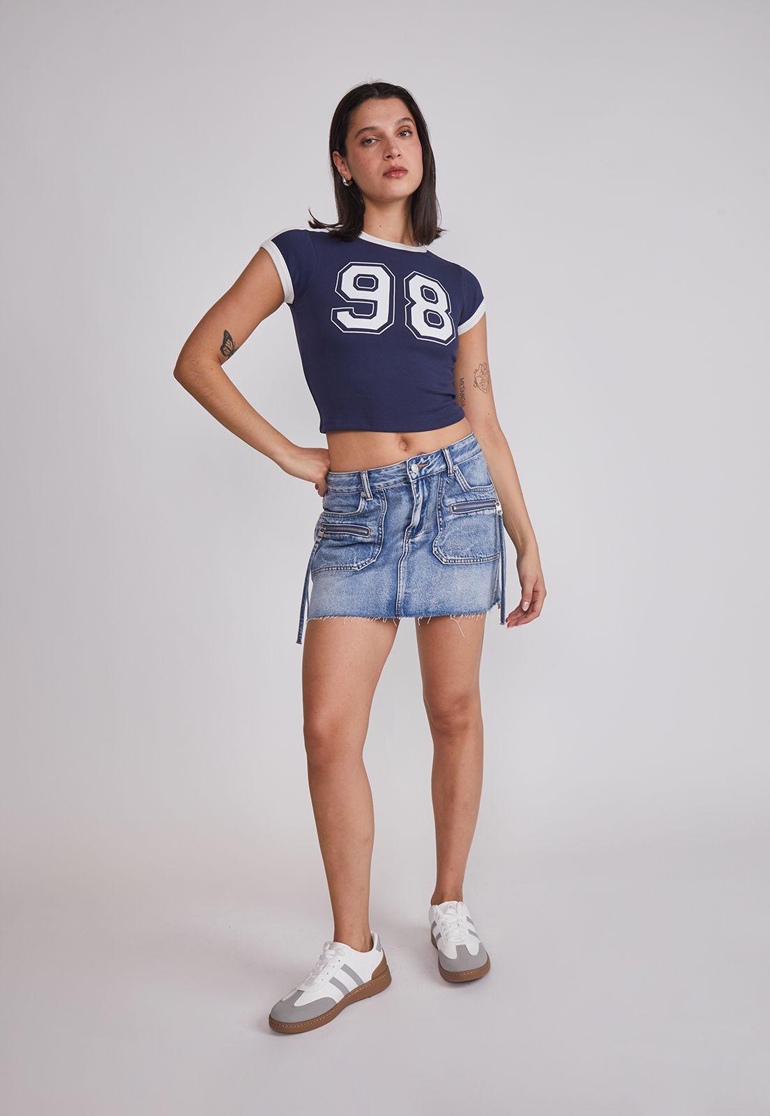Polera Mujer Texas Azul Sioux-4