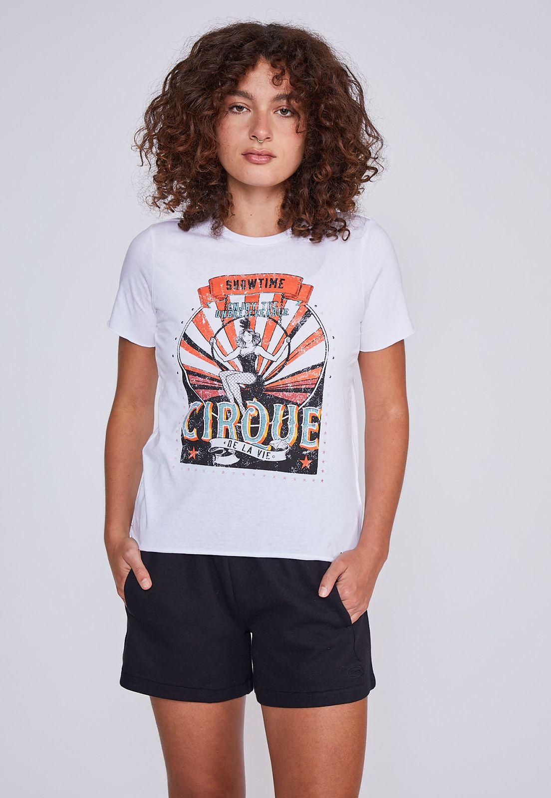 Polera Mujer Woman Circus Blanco Sioux-0