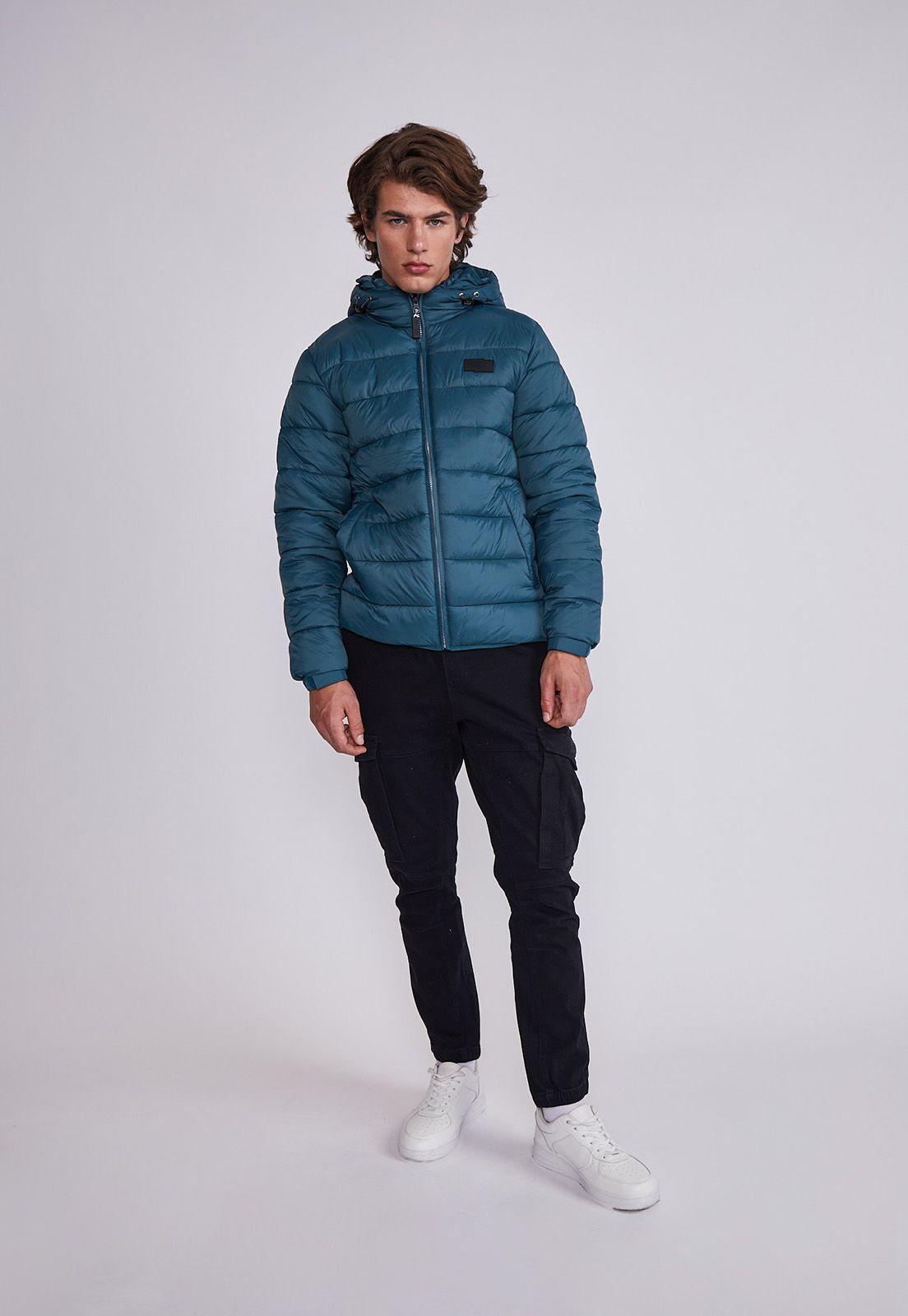 Parka Hombre Azul Puffa Liviana Sioux-3