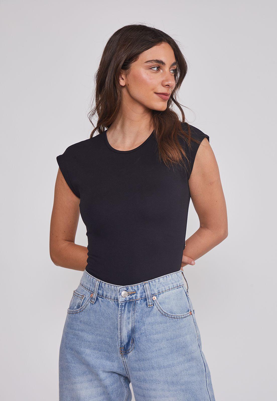 Body Mujer Espalda Brillos Negro Sioux-0