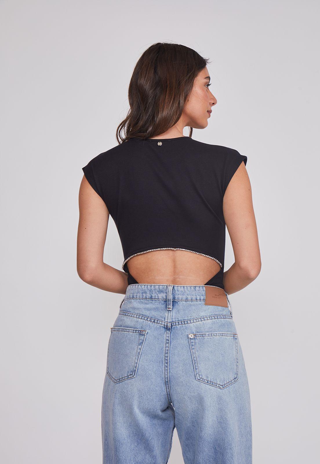 Body Mujer Espalda Brillos Negro Sioux-4